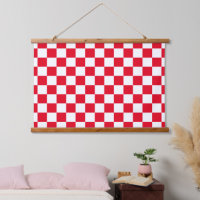 Motif croate en damier blanc rouge