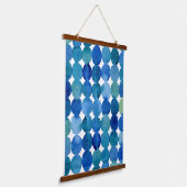 Tapisserie Suspendue Motif de points - bleu et vert (Angulaire)