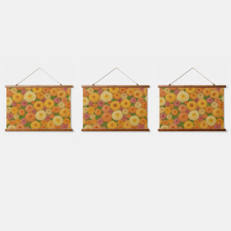 Tapisserie Suspendue Motif floral sans couture de l'automne chaud, pein