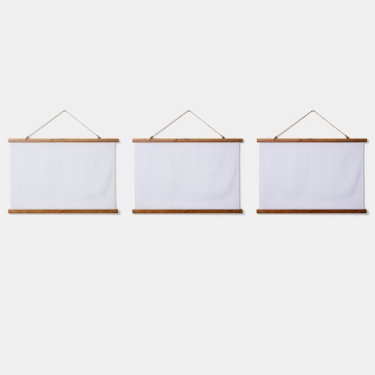 Tapisserie Suspendue Motif géométrique blanc et gris avec verrouillage (Tripler)