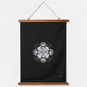 Tapisserie Suspendue Motif noir et blanc (sphère)