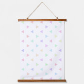 Tapisserie Suspendue Motif Pastel Triangles (Recto)
