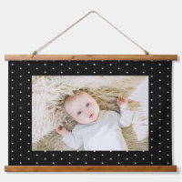 Motif Pois minuscule noir et blanc Preppy