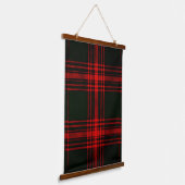 Tapisserie Suspendue motif tartan rouge&noir (Angulaire)