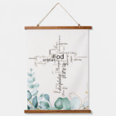 Tapisserie Suspendue Mots croisés chrétiens collage verdure (Recto)