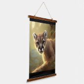 Tapisserie Suspendue Mountain Cougar Wildlife Portrait (Angulaire)