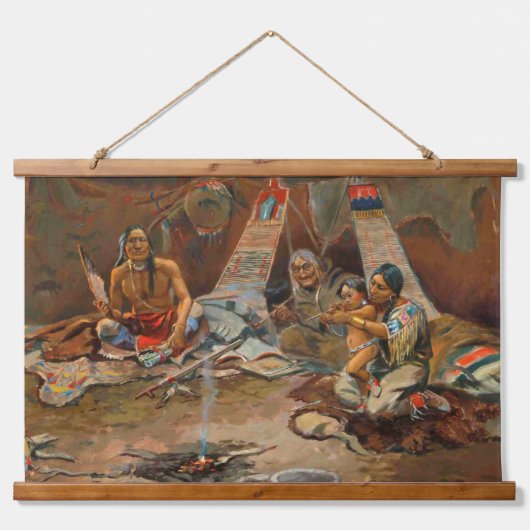 Tapisserie Suspendue Mur d'art indien du sud-ouest (Devant)