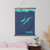 Tapisserie Suspendue Narwhal Sous La Glace (Chambre à coucher)
