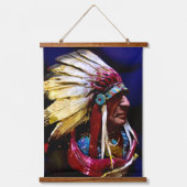 Tapisserie Suspendue Native "Hunkpapa" Chief original art (Recto)
