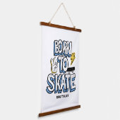 Tapisserie Suspendue Né à Skate Ride pour vivre (Angulaire)