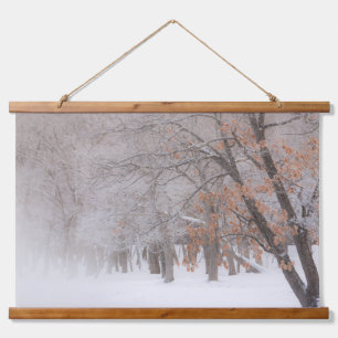 Tapisserie Suspendue Neige d'hiver Lac Kussharo