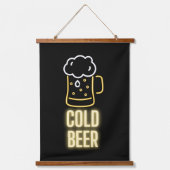 Tapisserie Suspendue Neon Cold Beer Mug (Recto)