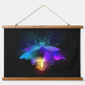 Tapisserie Suspendue Neon Firefly sur noir (Recto 2)