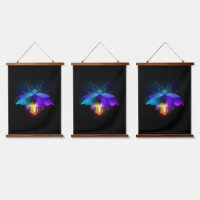 Neon Firefly sur noir