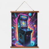 Tapisserie Suspendue Neon Retro 80s Arcade Game (Recto)