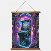 Tapisserie Suspendue Neon Retro 80s Arcade Game (Recto 3)