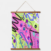 Tapisserie Suspendue Neon Sentiments Art Abstrait (Recto)