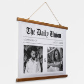 Tapisserie Suspendue Newspaper Article Wedding (Angulaire)