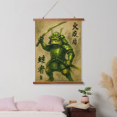 Tapisserie Suspendue Noble grenouille Samurai (Chambre à coucher)