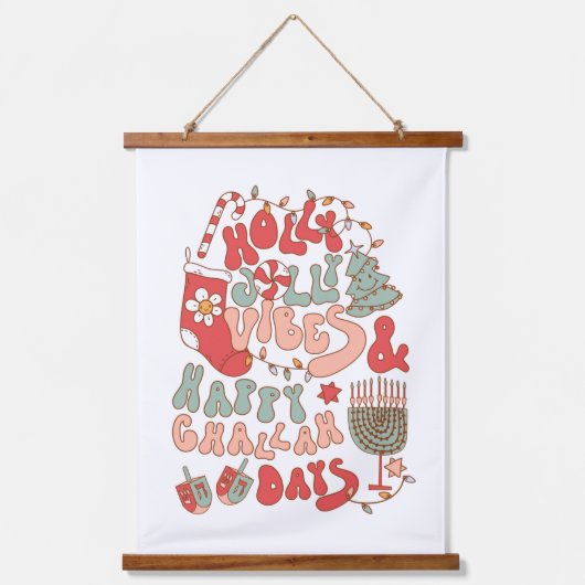 Tapisserie Suspendue Noël Chanukah hanoukka Wall Art (Recto)