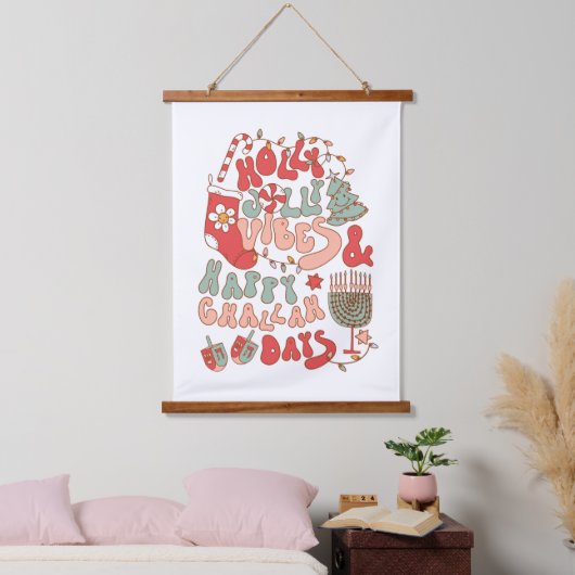 Tapisserie Suspendue Noël Chanukah hanoukka Wall Art (Chambre à coucher)