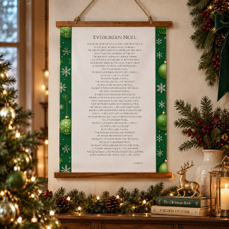 Tapisserie Suspendue Noël Évergreen