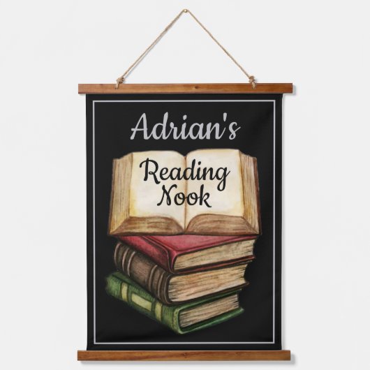 Tapisserie Suspendue Noeud de lecture noir (Recto)