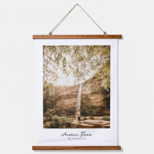 Tapisserie Suspendue Nom de famille personnalisé et art photo Imprimer