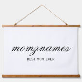 Tapisserie Suspendue Nom de la calligraphie personnalisée de la meilleu (Devant)