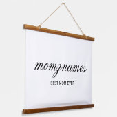 Tapisserie Suspendue Nom de la calligraphie personnalisée de la meilleu (Angulaire)