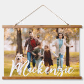 Tapisserie Suspendue Nom simple du portrait photo (Devant)