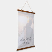 Tapisserie Suspendue Noms photos personnalisés Date Keepsaké (Angulaire)