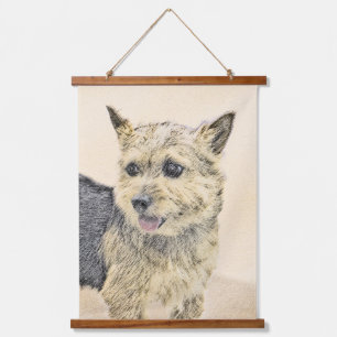 Tapisserie Suspendue Norwich Terrier Peinture - Cute Original Chien Art