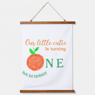 Tapisserie Suspendue Notre petite cuite orange un agrumes d'anniversair