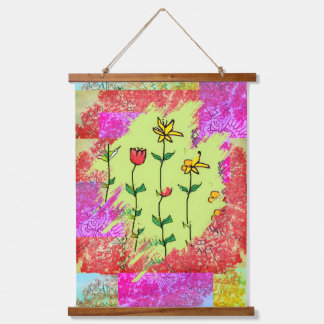Tapisserie Suspendue Nuance de peinture florale