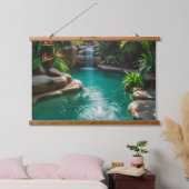 Tapisserie Suspendue oasis tropicale (Chambre à coucher)