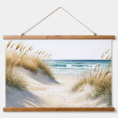 Tapisserie Suspendue Ocean Beach Sand Dunes Grasses Pathway Beach Art (Devant)