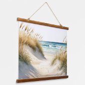 Tapisserie Suspendue Ocean Beach Sand Dunes Grasses Pathway Beach Art (Angulaire)