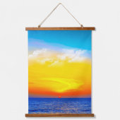 Tapisserie Suspendue Ocean Glow: Sunset Serenity (Recto)