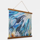 Tapisserie Suspendue Ocean Life - Digital Art Mosaic (Angulaire)