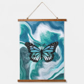 Tapisserie Suspendue Ocean Waves Art papillon Abstrait (Recto)