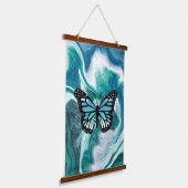 Tapisserie Suspendue Ocean Waves Art papillon Abstrait (Angulaire)
