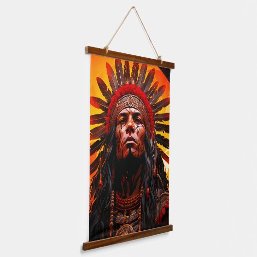 Tapisserie Suspendue Oeuvre d'art indienne Ai (Angulaire)