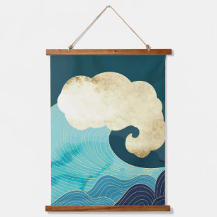 Tapisserie Suspendue OEuvre murale en or de luxe