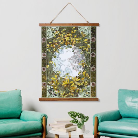 Tapisserie Suspendue Oiseaux et fleurs Art Nouveau vintages (Salon)