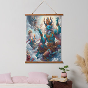 Tapisserie Suspendue Oni Illuminé
