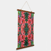 Tapisserie Suspendue Orange Lilies Abstract Pattern  (Angulaire)