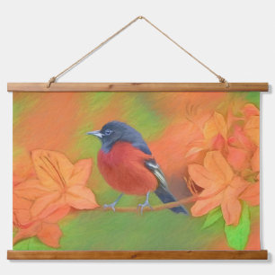 Tapisserie Suspendue Orchard Oriole Songbird Peinture Oiseau original