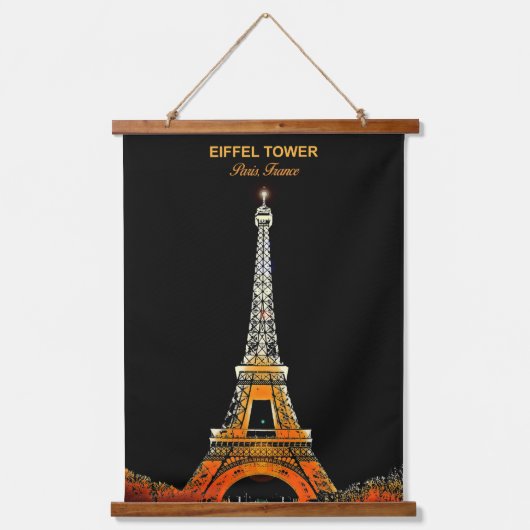 Tapisserie Suspendue Où les rêves touchent le ciel : la Tour Eiffel (Recto)