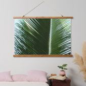 Tapisserie Suspendue Overlapping Palm Fronds Tropical Green Abstract (Chambre à coucher)